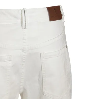 Brunello Cucinelli Multi-pocket Jeans In White