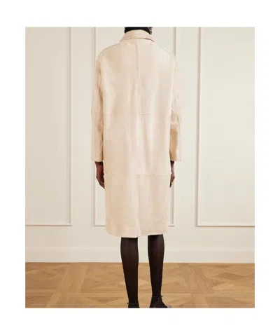 Nour Hammour Patchwork Coat In Pink