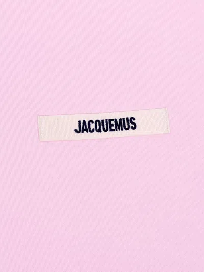Jacquemus Pink Organic Cotton Fleece The Gros Grain Sweatshirt In Pink