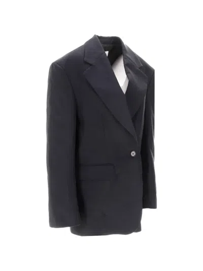 P.a.r.o.s.h Raisa25 Tailored Jacket Front Pockets In Animal Print