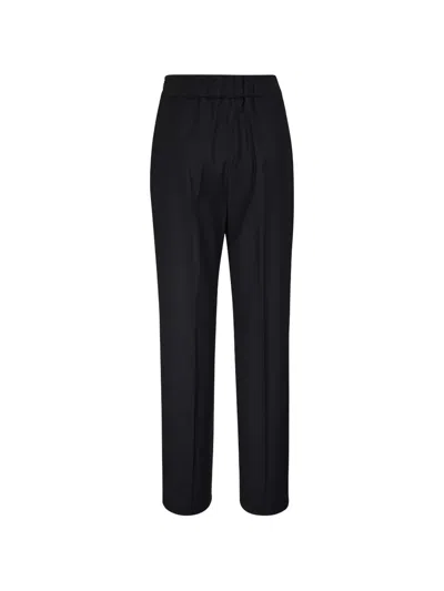 Agnona Elasticated Trousers In Black
