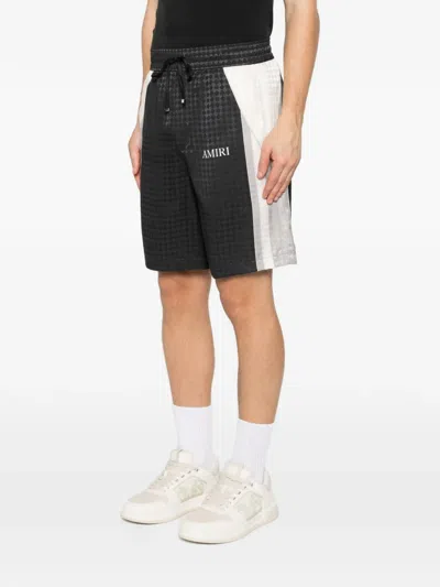 Amiri Quad Panel Side Stripe Tailored Shorts In Multi