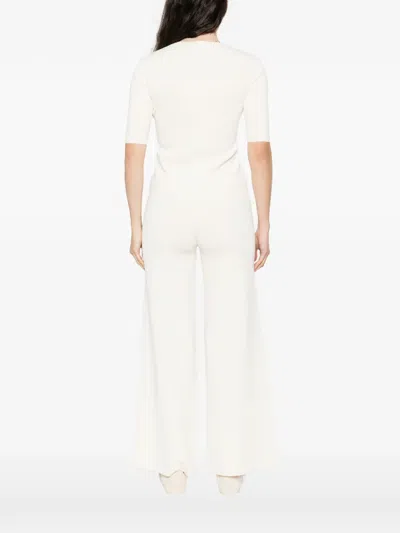 Max Mara Embroidered T-shirt In Neutral