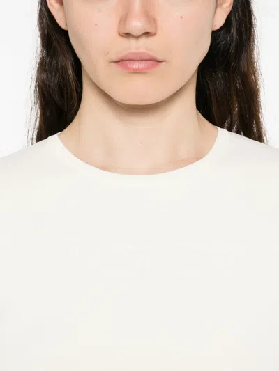 Max Mara Embroidered T-shirt In Neutral