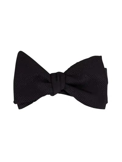 Eton Textured Bow Tie In Black