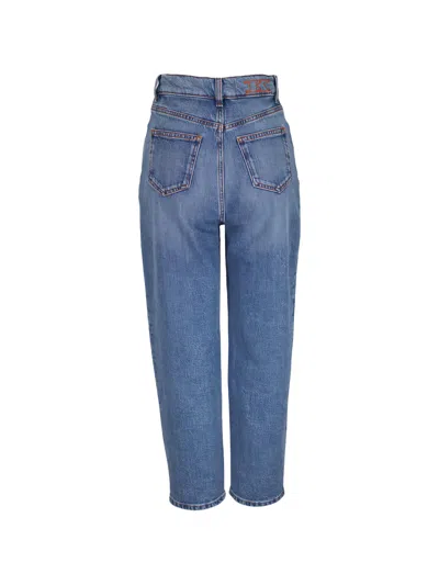 Kiton Button-fastening Jeans In Blue