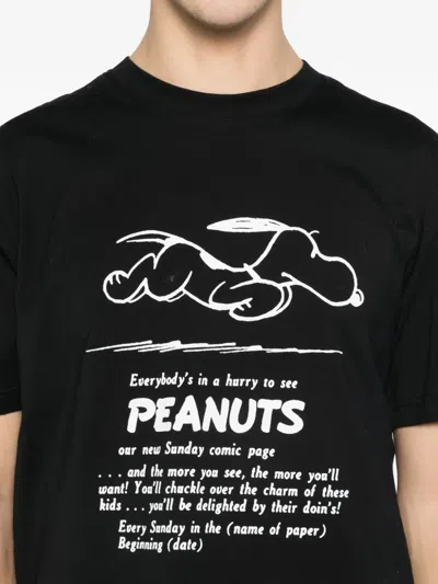 Iceberg Peanuts Print T-shirt In Black