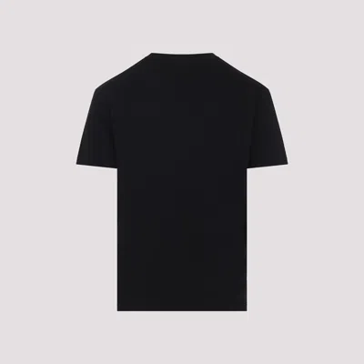 Valentino Logo Patch Crew Neck Short Sleeve T-shirt In Black