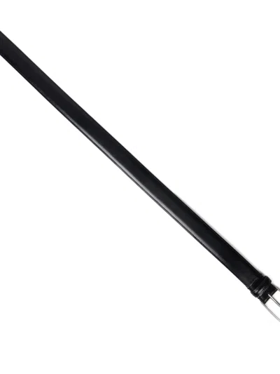 Sandro Rectangular Buckle Leather Belt In Black