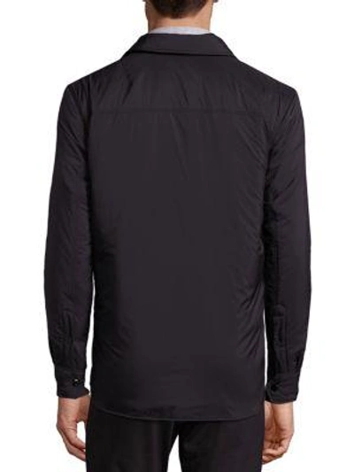 Shop Rag & Bone Solid Shirt Jacket In Black