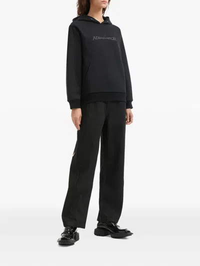 Ader Error Drawstring Hoodie In Black