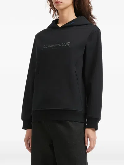 Ader Error Drawstring Hoodie In Black
