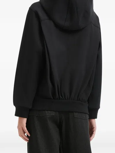 Ader Error Drawstring Hoodie In Black