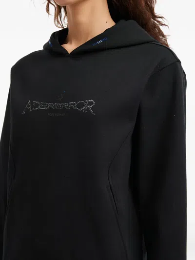 Ader Error Drawstring Hoodie In Black