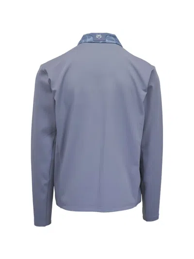 Greyson Camouflage-pattern Quilted Jacket In Blue