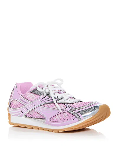 Bottega Veneta Orbit Mesh Technical Fabric Lace Up Sneakers In Multi