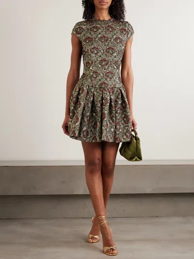 Simkhai Womens Ruby Multi Elowen Cap-sleeves Stretch-woven Mini Dress