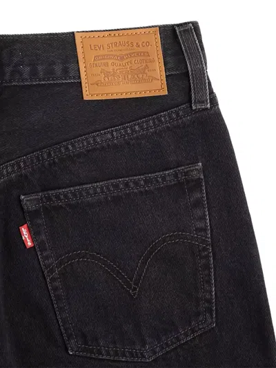 Levi's Cinch High Waist Baggy Wide Leg Jeans In Black