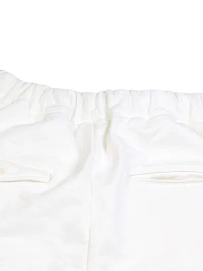 Panama Route Drawstring Track Pants In White