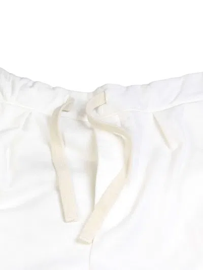 Panama Route Drawstring Track Pants In White