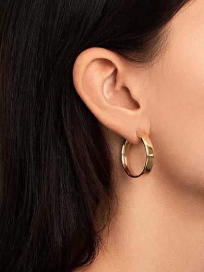 18K黄金大号 HONEY 圈形耳环