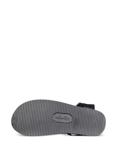 Suicoke Platform Strap Sandals In Black