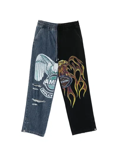 Amiri Printed Jeans In Multi