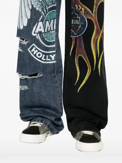 Amiri Printed Jeans In Multi