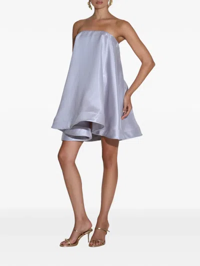 L'idée Strapless Mini Dress In Silver