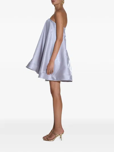 L'idée Strapless Mini Dress In Silver