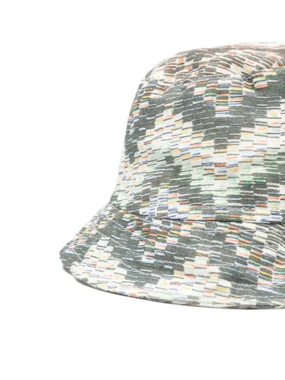Missoni Patterned Bucket Hat In Gray