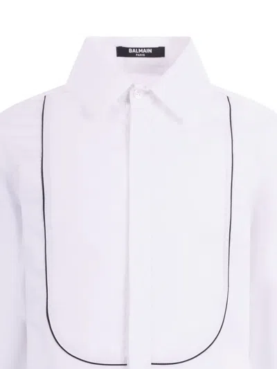 Balmain Classic-collar Shirt In White