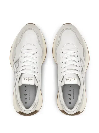 Hogan Women Silver H641 Leather Sneakers, 6.5 Luxury Sneakers For Women Darveys In White