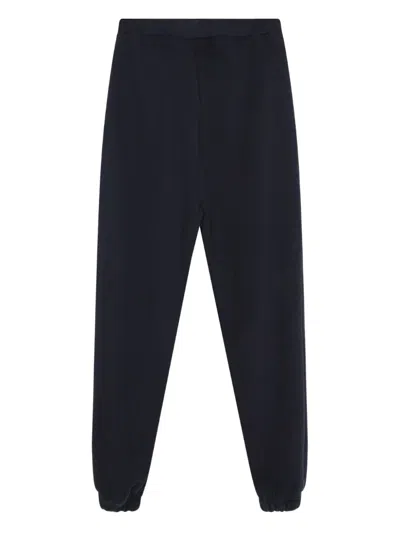 Panama Route Drawstring Track Pants In Black