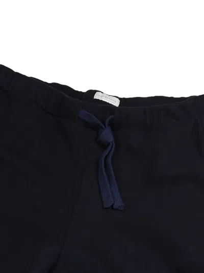 Panama Route Drawstring Track Pants In Black