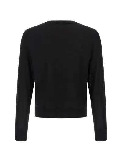Dsquared2 Logo Embroidery Sweater In Black