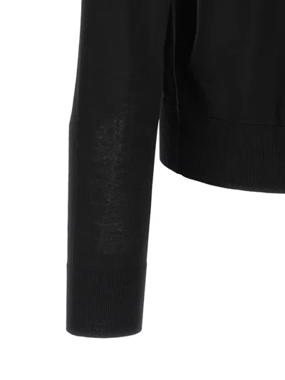 Dsquared2 Logo Embroidery Sweater In Black