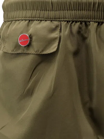 Kiton Drawstring Swimming Trunks In Green