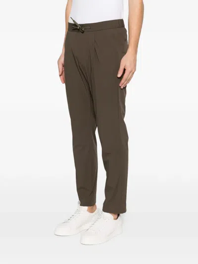 Herno Drawstring Trousers In Brown