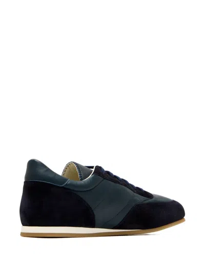 Common Projects Minimal Lace-up Sneakers In Blue