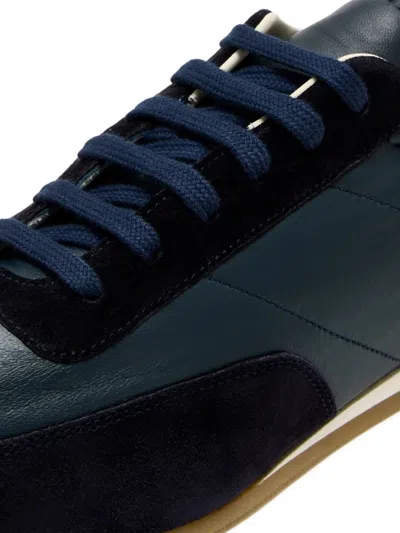 Common Projects Minimal Lace-up Sneakers In Blue