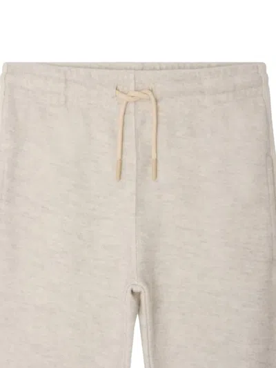 Bonpoint Cotton-blend Drawstring Sweatpants In Neutral