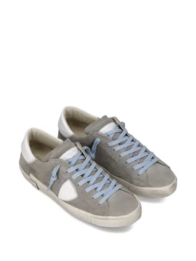 Philippe Model Low-top Casual Sports Shoes In Gray