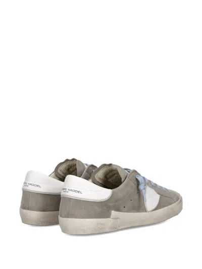 Philippe Model Low-top Casual Sports Shoes In Gray