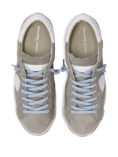 Philippe Model Low-top Casual Sports Shoes In Gray