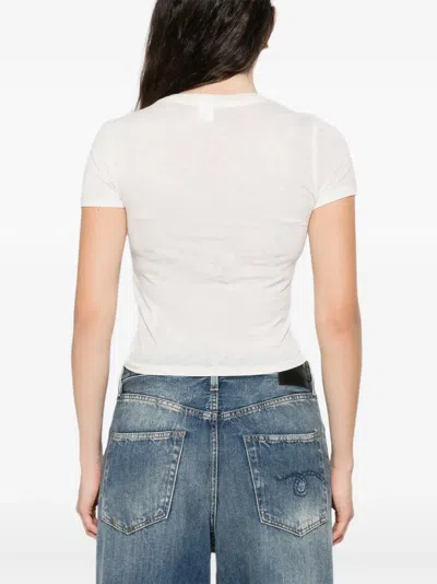 Re/done Tiny Tee Together Vintagewhite In White