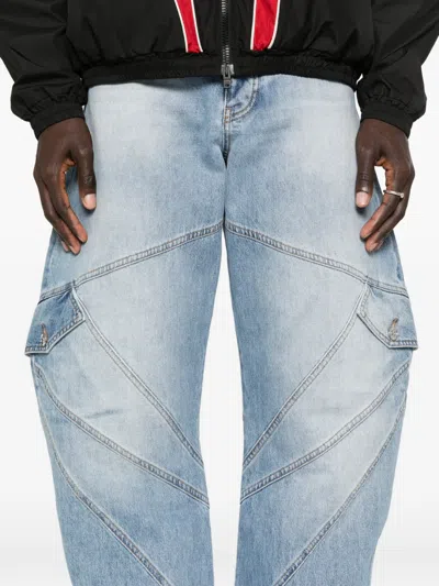 Amiri Blue Cargo Jeans In Blue