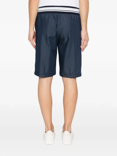 Panicale Striped-detail Drawstring Shorts In Blue