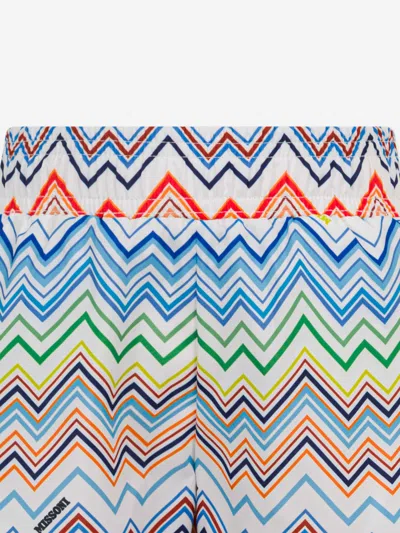Missoni Boys Zigzag Swim Shorts In Multi