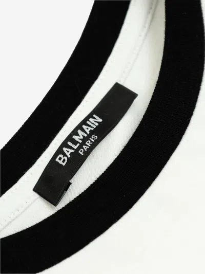 Balmain Boys Logo T-shirt In White